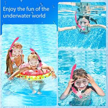 U PHITNIS Kids Snorkel Set - Safe & Fun Snorkeling Gear