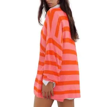 Panadila Women's Striped Oversized Lounge Set