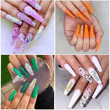 Palksky Nail Charms, 96 Pieces Alloy Zodiac Word Message Nail Charms in 12 Styles, 12 Constellations Designer Charms for Jewelry Making Epoxy Resin Filling Supplies (Gold and Siliver)