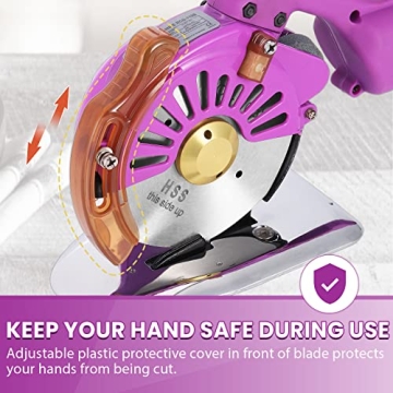 Electric Fabric Rotary Cutter for Quick Multi-Layer Cutting