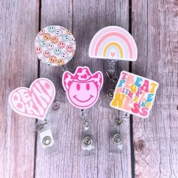 Cute Nurse Badge Reel Set for Fun ID Accessories