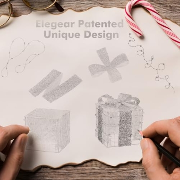 Lighted Gift Boxes with 140 LEDs – Festive Holiday Decor