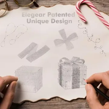 Lighted Gift Boxes with 140 LEDs – Festive Holiday Decor