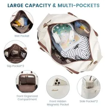 Lovevook Weekender Bag With USB & Shoe Compartment