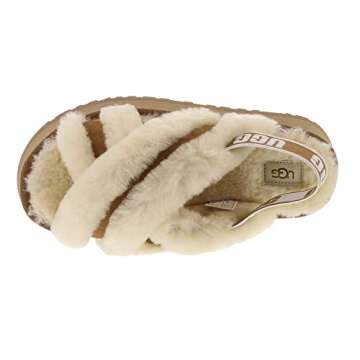 UGG Women's Disco Cross Slide Slipper, Chestnut, 7