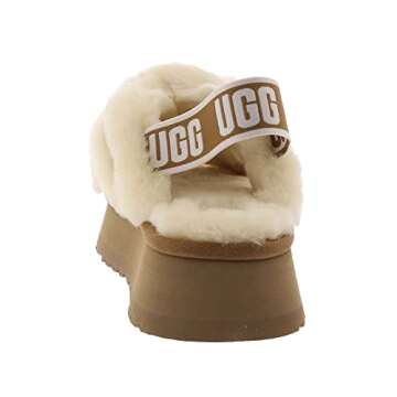 UGG Women's Disco Cross Slide Slipper, Chestnut, 7