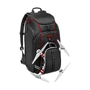 Manfrotto MB BP-D1 DJI Professional Video Equipment Cases Drone Backpack (Black),22" x 13" x 19"