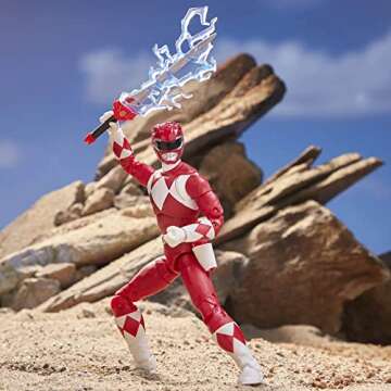 Power Rangers E7755 Lightning Collection 6" Mighty Morphin Red Ranger Collectible Action Figure Toy with Accessories