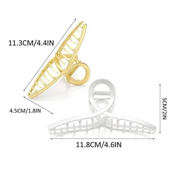 Durable Brinie Hair Claw Clips for Thick Thin Hair