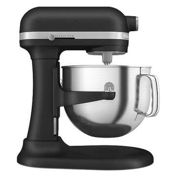 KitchenAid KSM70SK 7 Quart Bowl Lift Stand Mixer with Double Flex Edge Beater& KSMMGA Metal Food Gri...