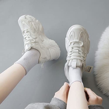 VAXAV Women's Stylish Breathable Platform Sneakers