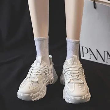 VAXAV Women's Stylish Breathable Platform Sneakers