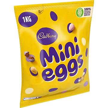 Cadbury Mini Eggs Milk Chocolate with Crisp Shell Candy, Easter Bag (35.27