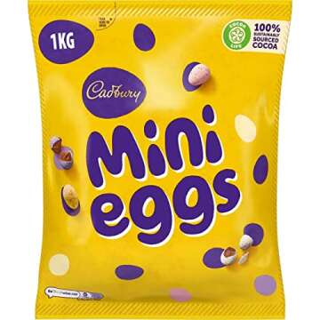 Cadbury Mini Eggs Milk Chocolate with Crisp Shell Candy, Easter Bag (35.27