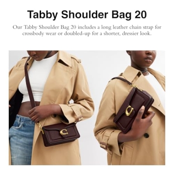 Stylish COACH Tabby Shoulder Bag 20 in B4/Merlot