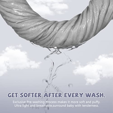 MUKIN Baby Washcloths Soft and Absorbent for Newborns