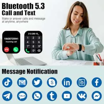 Smart Watch for Men Women, 1.96" Fitness Tracker Running Watch (Answer/Make Call), IP68 Waterproof, ...