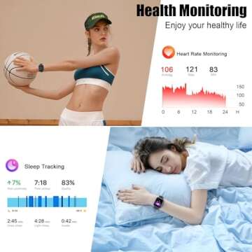 Smart Watch for Men Women - 1.96" Fitness Tracker