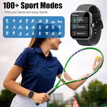 Smart Watch for Men Women - 1.96" Fitness Tracker