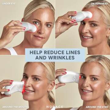 NuFACE LED Red Light Wrinkle Reducer - 3 Minute Treatment