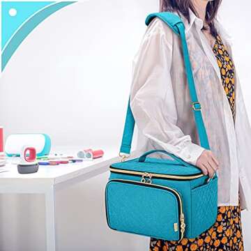 LUXJA Stylish Carrying Case for Cricut Joy & Easy Press