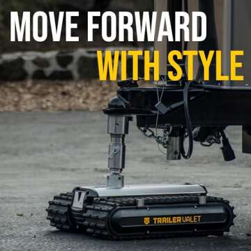 Trailer Valet TVRVR9 Remote Control Trailer Dolly - Compact, Electric Trailer Mover Dolly - Corrosion-Resistant Aluminum Body - Includes 2" Ball and 2.5/16" Ball Converter - 9,000 lb Capacity
