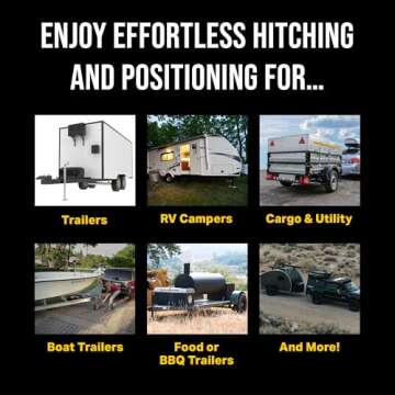 Trailer Valet TVRVR9 Remote Control Trailer Dolly - Compact, Electric Trailer Mover Dolly - Corrosion-Resistant Aluminum Body - Includes 2" Ball and 2.5/16" Ball Converter - 9,000 lb Capacity