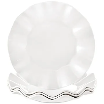 Stylish 4 Pcs Melamine Plates Set Perfect for Any Occasion