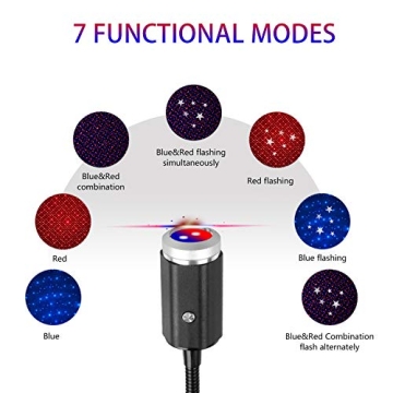 USB Star Night Light - Aevdor 3 Colors & 7 Modes