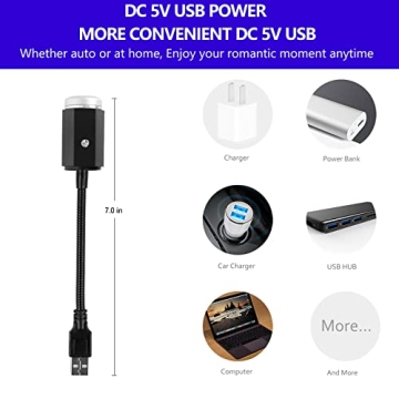 USB Star Night Light - Aevdor 3 Colors & 7 Modes