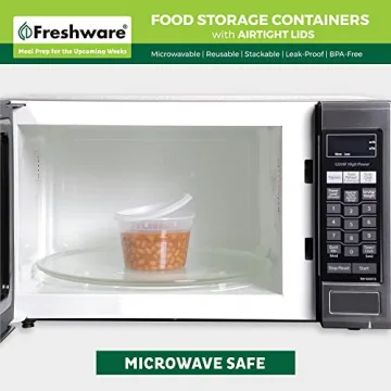 Freshware Food Storage Containers 60 Pack - Stackable & Leakproof