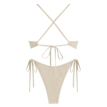 ZAFUL Women's Sparkling O-Ring Bikini for Summer Fun