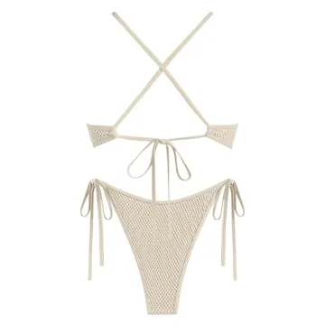 ZAFUL Women's Sparkling O-Ring Bikini for Summer Fun