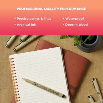 Top Quality Pigma Micron Plastic Nib Pens for Artists