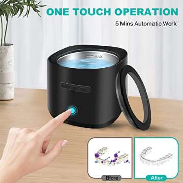 Ultrasonic Cleaner for Dentures and Aligners - Portable