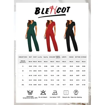 BLENCOT Women's Black Casual Jumpsuit - Elegant & Stylish