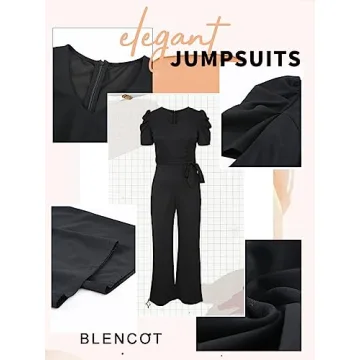 BLENCOT Women's Black Casual Jumpsuit - Elegant & Stylish