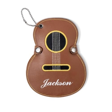 Custom Guitar Picks Holder | Personalized Leather Case
