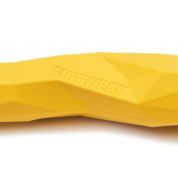 RUFFWEAR Gnawt a Stick Durable Dog Toy, Dandelion Yellow, One Size