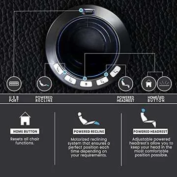 Valencia Venice Home Theater Seating | Premium Top Grain Italian 11000 Leather, Power Recliner, Power Headrest, LED Lighting (Row of 2 Loveseat, Black)