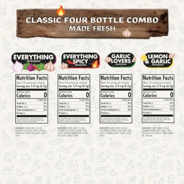 Flavor God Classic Combo Pack 4 Natural Seasoning Set