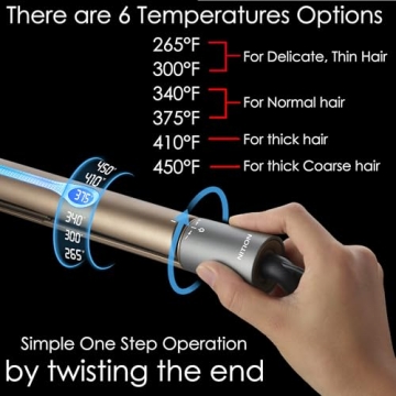 NITION Ceramic Tourmaline Hair Straighteners with Travel Pouch