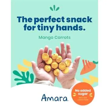 Amara Smoothie Melts - Mango Carrot - Baby Snacks Made With Fruits and Vegetables - Healthy Toddler ...