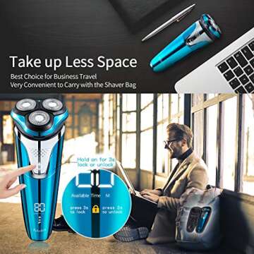 Professional Electric Razor for Men - Travel Friendly Shaver