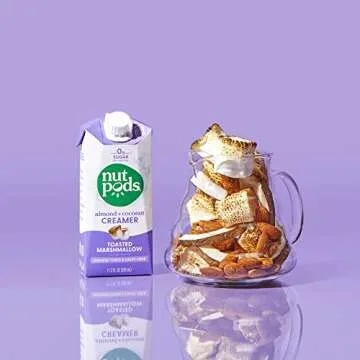 nutpods Toasted Marshmallow Coffee Creamer - Unsweetened Non Dairy Creamer Made from Almonds and Coconuts - Keto Creamer, Whole30, Gluten Free, Non-GMO, Vegan, Sugar Free, Kosher (3-Pack)