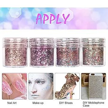 Aysekone Rainbow Stainless Steel Tweezers for Beauty & Art