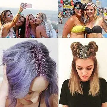 Aysekone Rainbow Stainless Steel Tweezers for Beauty & Art