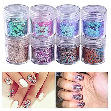 Aysekone Rainbow Stainless Steel Tweezers for Beauty & Art