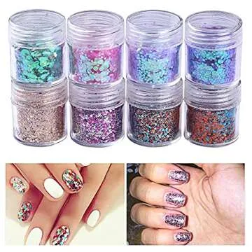 Aysekone Rainbow Stainless Steel Tweezers for Beauty & Art