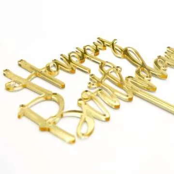 Happy Birthday Cake Topper - Elegant Keepsake for Celebrations